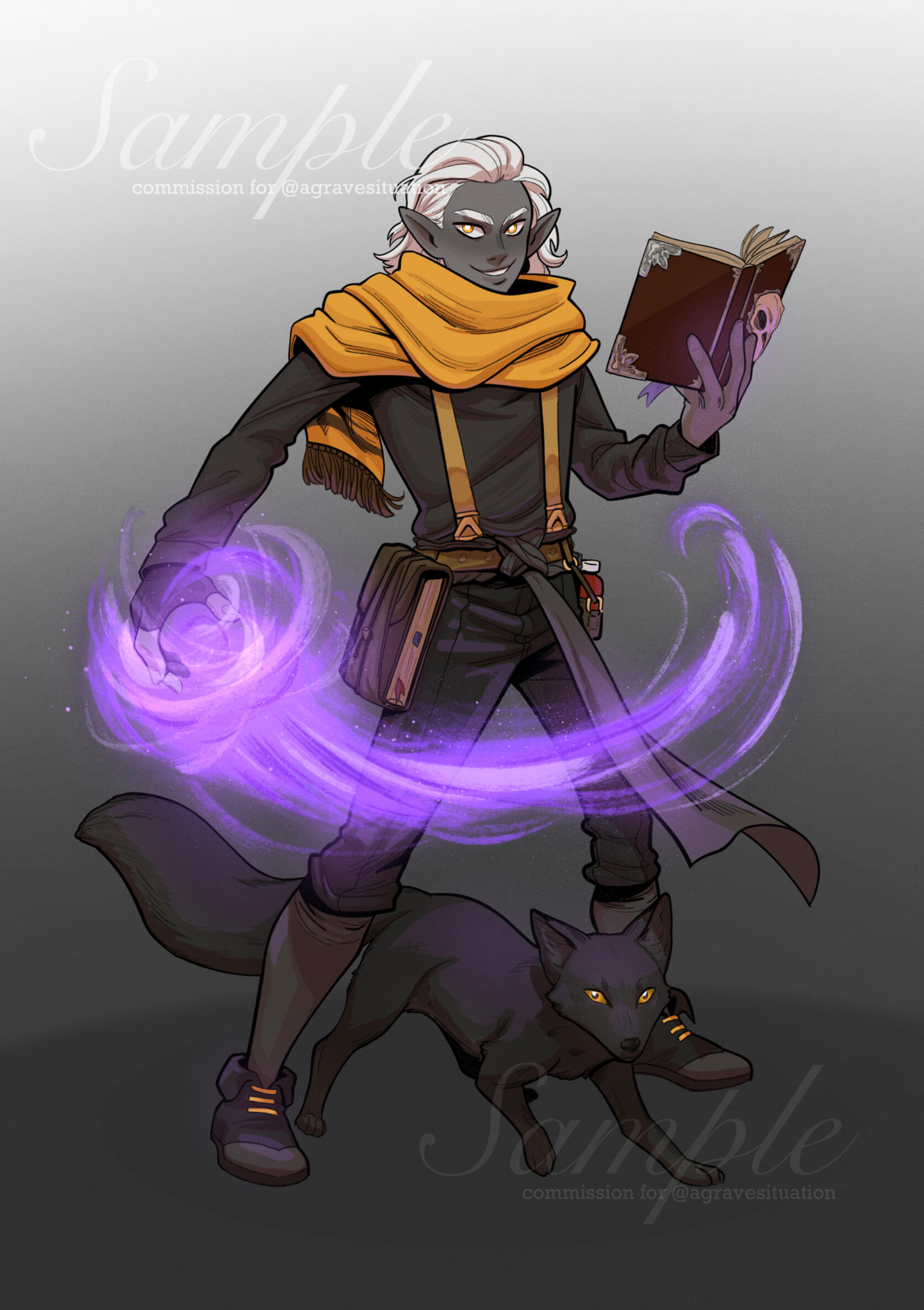 Full body characters + animal